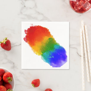 SlipperyJoe's modern pride splatter energy and col Napkin