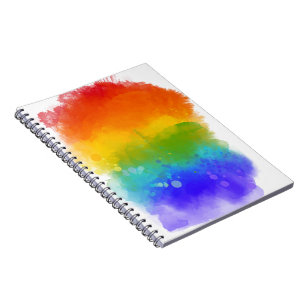 SlipperyJoe's modern pride splatter energy and col Notebook