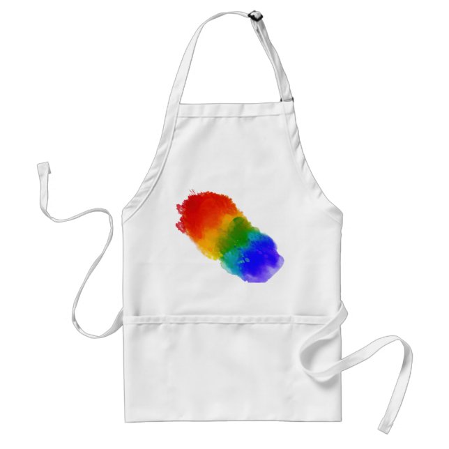 SlipperyJoe's modern pride splatter energy and col Standard Apron (Front)