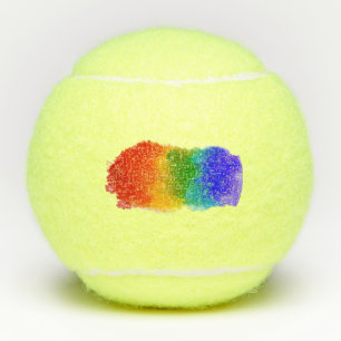 SlipperyJoe's modern pride splatter energy and col Tennis Balls
