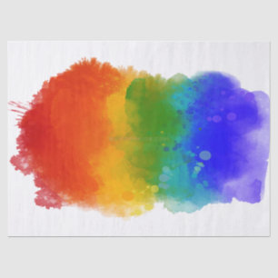 SlipperyJoe's modern pride splatter energy and col Tissue Paper