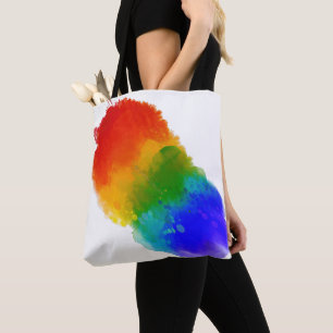SlipperyJoe's modern pride splatter energy and col Tote Bag