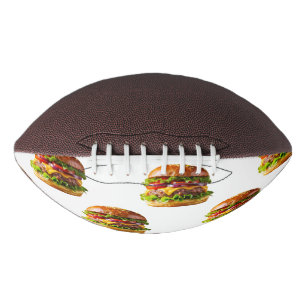 SlipperyJoe's mouthwatering cheeseburger crispy ba American Football