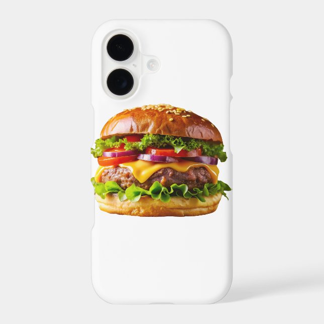 SlipperyJoe's mouthwatering cheeseburger crispy ba iPhone Case (Back)