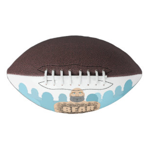 SlipperyJoe's muscular bald bear man stylised cart American Football