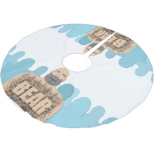 SlipperyJoe's muscular bald bear man stylised cart Brushed Polyester Tree Skirt