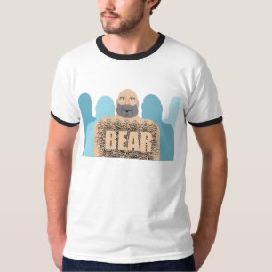 SlipperyJoe's muscular bald bear man stylised cart T-Shirt