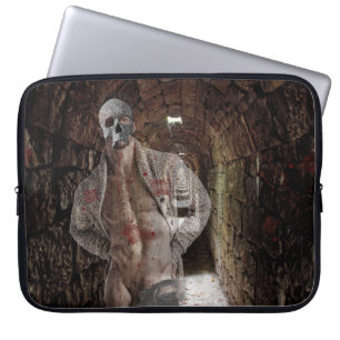 SlipperyJoe's muscular ghost stone dimly lit tunne Laptop Sleeve