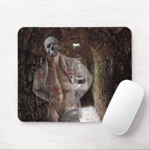 SlipperyJoe's muscular ghost stone dimly lit tunne Mouse Mat