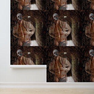 SlipperyJoe's muscular ghost stone dimly lit tunne Wallpaper