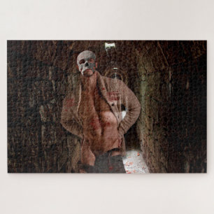 SlipperyJoe's muscular ghost stone tunnel Hallowee Jigsaw Puzzle