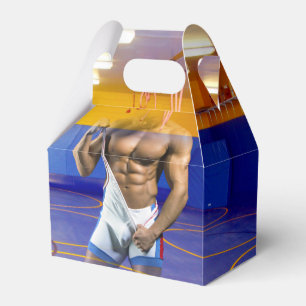 SlipperyJoe's muscular man bulge six-pack gym trai Favour Box