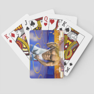 SlipperyJoe's muscular man bulge six-pack gym trai Playing Cards