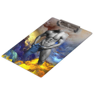 SlipperyJoe's muscular man physique steamy shirtle Clipboard