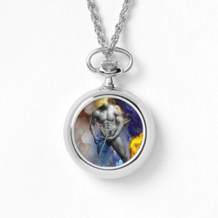 SlipperyJoe's muscular man physique steamy shirtle Watch