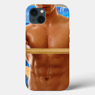 SlipperyJoe's muscular man shirtless chest 6-pack iPhone 13 Case