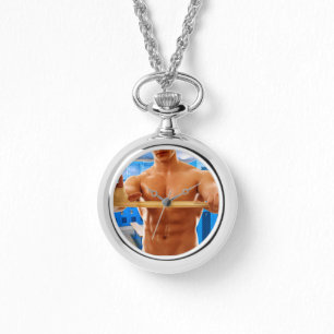 SlipperyJoe's muscular man shirtless chest 6-pack  Watch