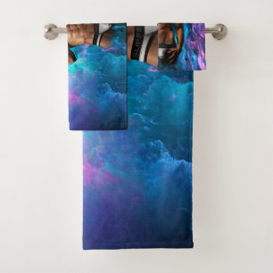 SlipperyJoe's muscular man underwear bulge cosmic Bath Towel Set