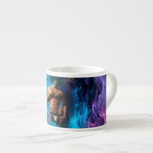 SlipperyJoe's muscular man underwear bulge cosmic  Espresso Cup