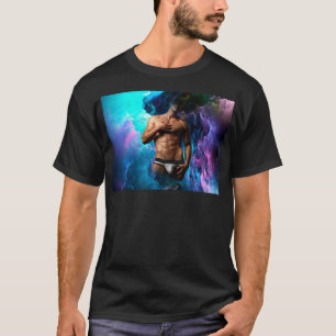 SlipperyJoe's muscular man underwear bulge cosmic  T-Shirt