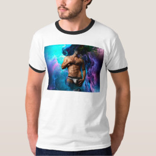SlipperyJoe's muscular man underwear bulge cosmic T-Shirt