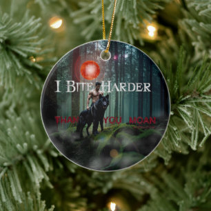 SlipperyJoe's mystical Halloween-style atmosphere Ceramic Tree Decoration
