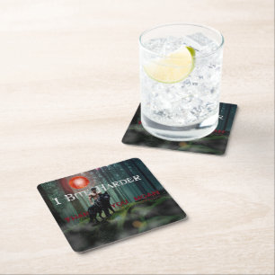 SlipperyJoe's mystical Halloween-style atmosphere Square Paper Coaster