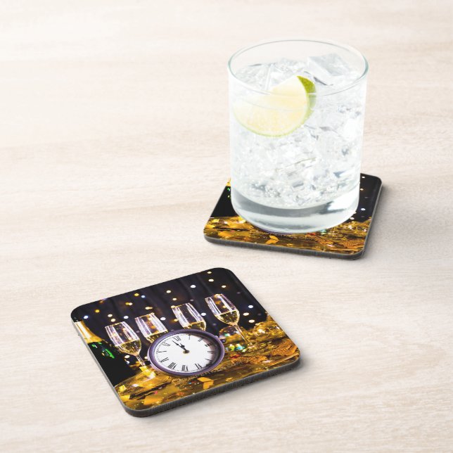 SlipperyJoe's New Year thrilling moments classic c Coaster (Right Side)