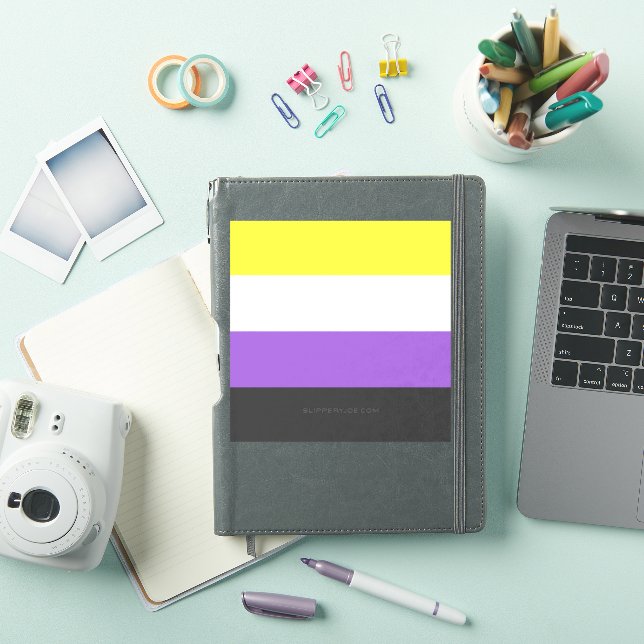 SlipperyJoe's Nonbinary Pride Flag gay gifts LGBTQ (iPad Cover)