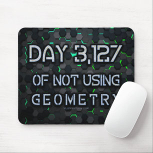 SlipperyJoe's not using geometry interlocking hexa Mouse Mat