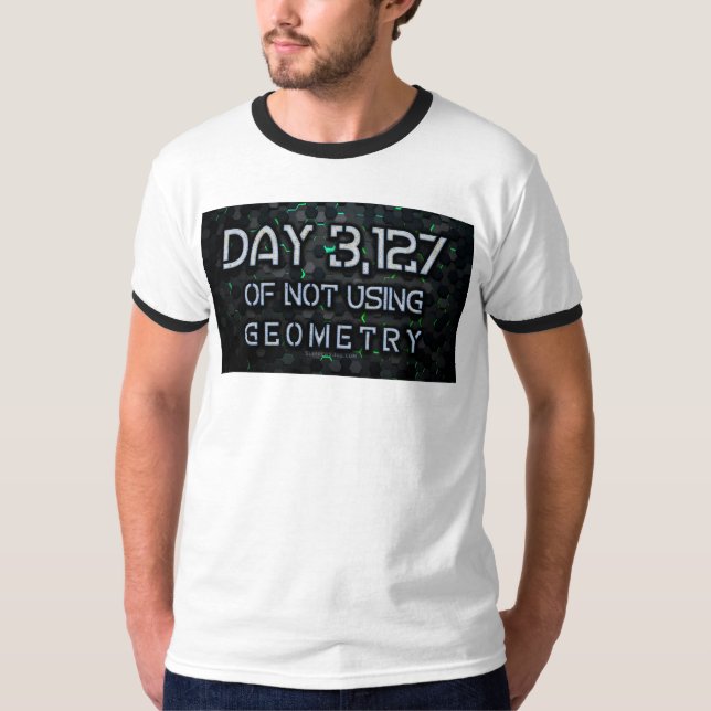 SlipperyJoe's not using geometry interlocking hexa T-Shirt (Front)