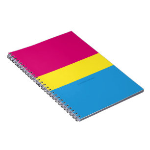 SlipperyJoe's pansexual pride flag gender-blind pi Notebook