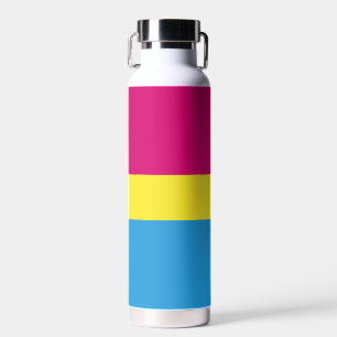 SlipperyJoe's pansexual pride flag gender-blind pi Water Bottle