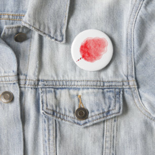 SlipperyJoe's pink Cotton Candy carnival sugar foo 6 Cm Round Badge
