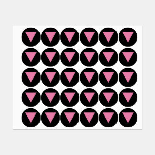 SlipperyJoe's pink triangle flag bright pink symbo