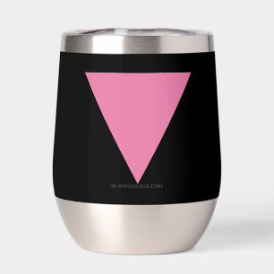 SlipperyJoe's pink triangle flag bright pink symbo