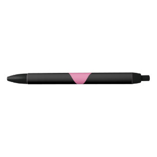 SlipperyJoe's pink triangle flag bright pink symbo Black Ink Pen