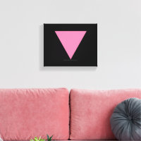 SlipperyJoe's pink triangle flag bright pink symbo