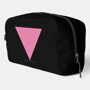SlipperyJoe's pink triangle flag bright pink symbo Dopp Kit