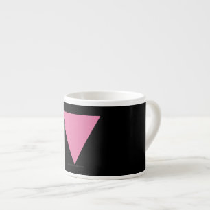 SlipperyJoe's pink triangle flag bright pink symbo Espresso Cup