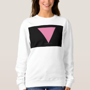 SlipperyJoe's pink triangle flag bright pink symbo Sweatshirt