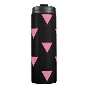 SlipperyJoe's pink triangle flag bright pink symbo Thermal Tumbler