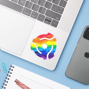 SlipperyJoe's plastic 45 RPM record adapter circul