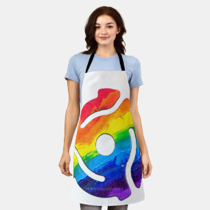 SlipperyJoe's plastic 45 RPM record adapter circul Apron