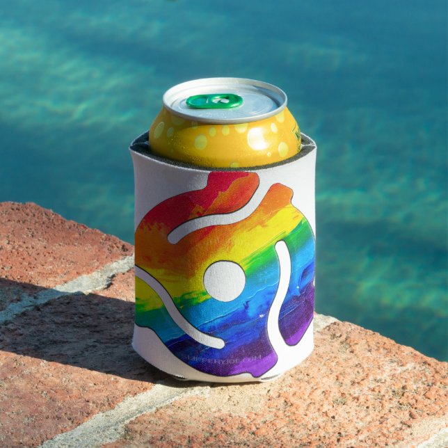 SlipperyJoe's plastic 45 RPM record adapter vibran Can Cooler (In Situ Pool)
