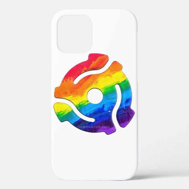 SlipperyJoe's plastic 45 RPM record adapter vibran Case-Mate iPhone Case (Back)