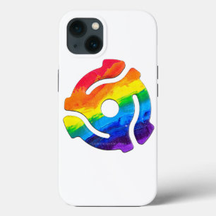 SlipperyJoe's plastic 45 RPM record adapter vibran iPhone 13 Case