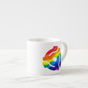 SlipperyJoe's plastic 45 RPM record adapter vibran Espresso Cup