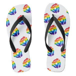 SlipperyJoe's plastic 45 RPM record adapter vibran Flip Flops