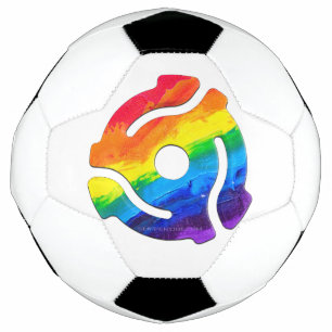 SlipperyJoe's plastic 45 RPM record adapter vibran Football